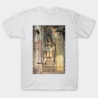 Bas Relief Statue, Bayon Temple T-Shirt